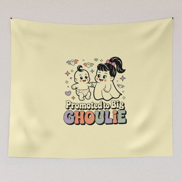 Item preview, Promoted to Big Ghoulie Cute Halloween Big Sister Shirt designed and sold by Raw Tigers.