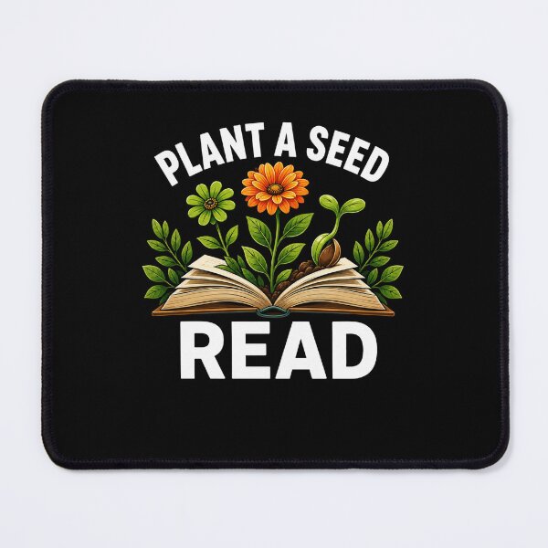 Item preview, Plant a Seed Gardening Book Floral Nature Reading Art designed and sold by FormalDehyena.