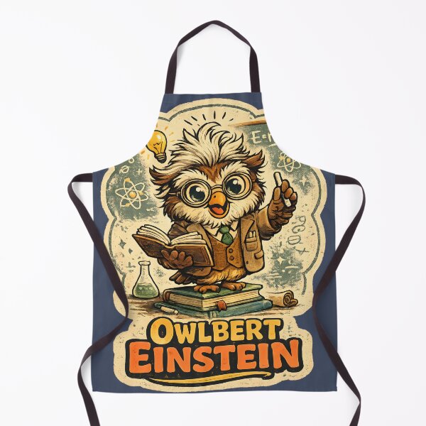 Item preview, Cute Owlbert Einstein Science Pun designed and sold by radiogalaxy.