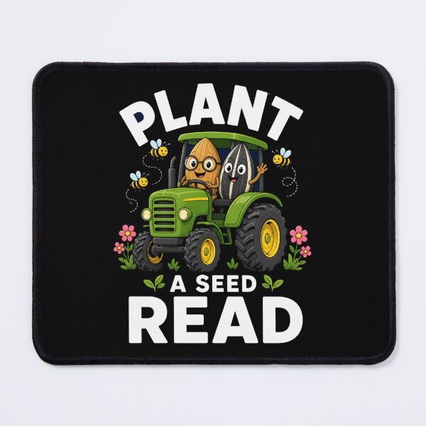 Item preview, Plant a Seed Read Cute Tractor Gardening Literacy Art designed and sold by FormalDehyena.