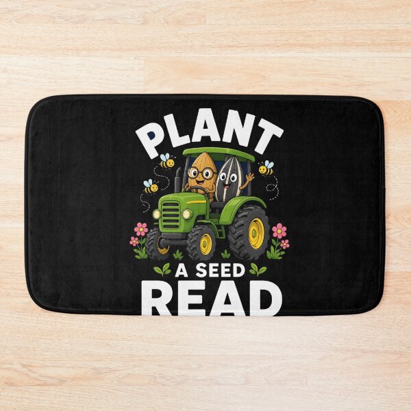 Item preview, Plant a Seed Read Cute Tractor Gardening Literacy Art designed and sold by FormalDehyena.