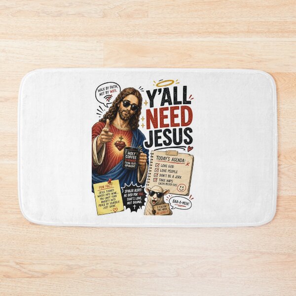 Item preview, Y'all Need Jesus! Funny Jesus is Watching Meme! designed and sold by PatternFly.