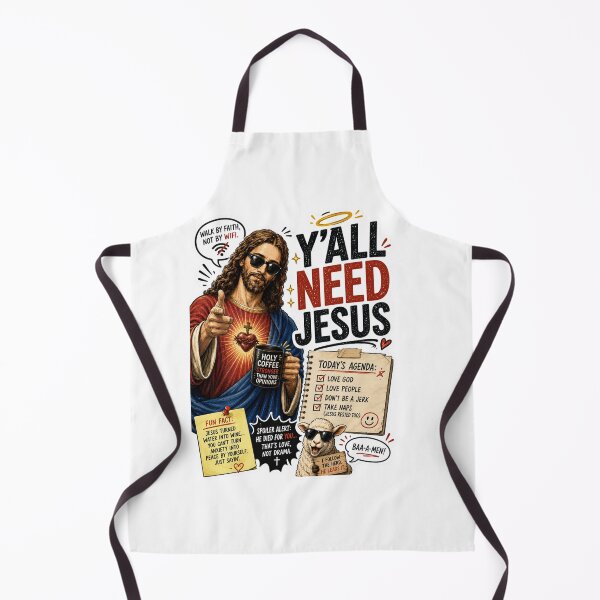 Item preview, Y'all Need Jesus! Funny Jesus is Watching Meme! designed and sold by PatternFly.