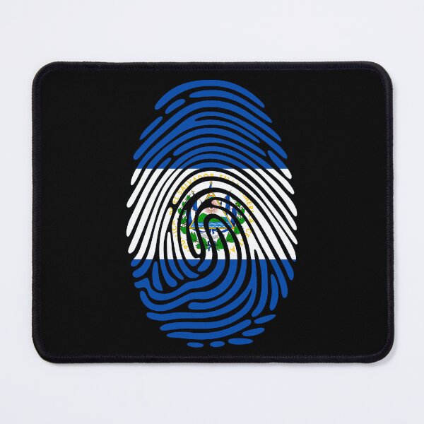 Item preview, El Salvador Flag Fingerprint Identity | Salvadoran DNA Heritage Graphic designed and sold by NTGUILTY.