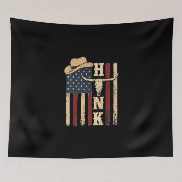 Item preview, Vintage Hank Cowboy USA Flag designed and sold by rusiaa.