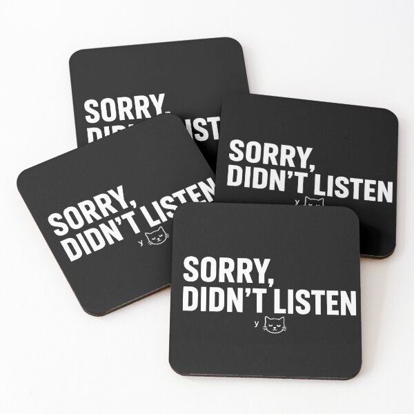 Item preview, Sorry Didnt Listen Cat Funny Sarcastic Shirt Everyday Saying Tee Relatable Humor Gift Cat Lover Statement Shirt designed and sold by Moonveil_Studio.
