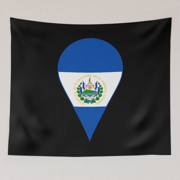 Item preview, El Salvador Flag Location Pin Map Marker | Salvadoran Destination GPS Icon designed and sold by NTGUILTY.