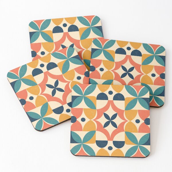 Item preview, Retro Geometric Floral Seamless Pattern designed and sold by vladvin.