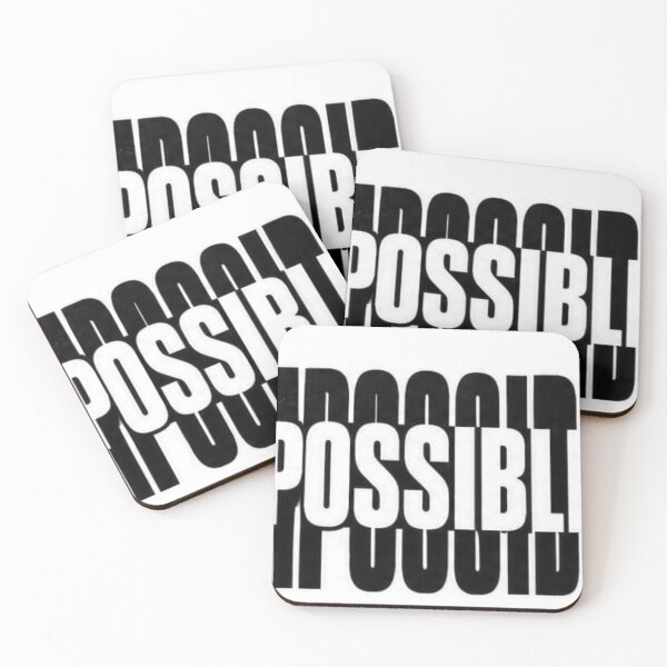 Item preview,  Impossible Becomes Possible | Hidden Message Typography designed and sold by layalistoresa.