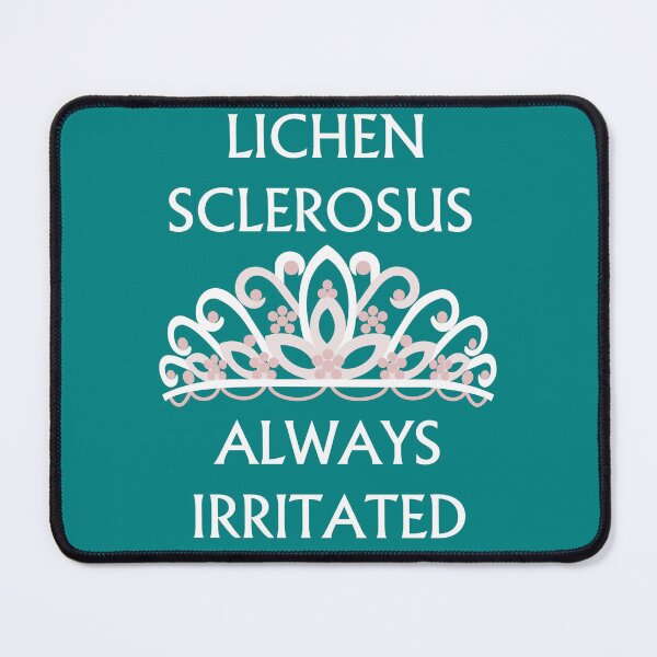 Item preview, Lichen Sclerosus Awareness "Always Irritated" Teal designed and sold by Scottish Squares.