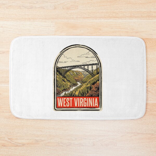 Item preview, Vintage West Virginia New River Gorge Bridge Retro Travel designed and sold by Paper Drip.