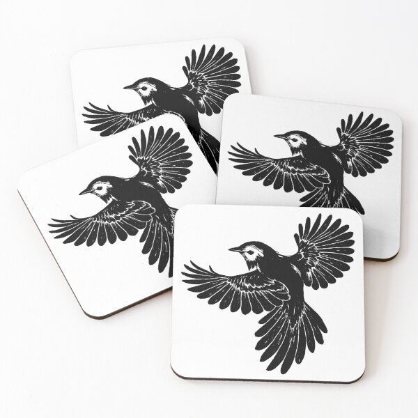 Item preview, Flying Bird Linocut Style Graphic Print designed and sold by Alan Javier Cordoba Espinosa.