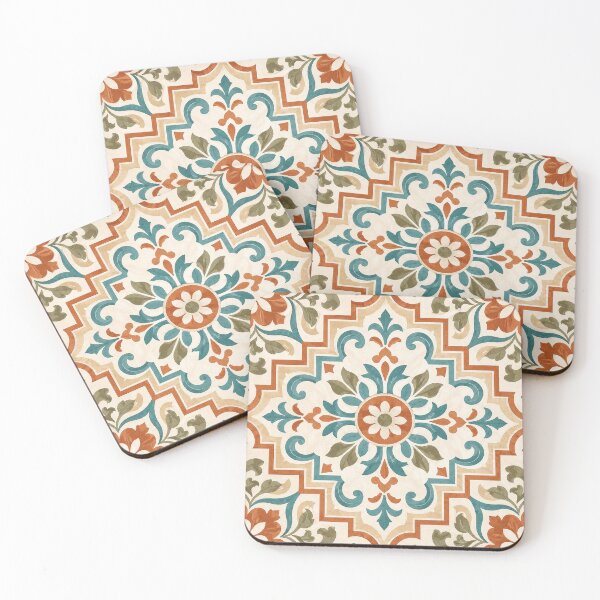 Item preview, Vintage Moroccan Floral Tile Pattern designed and sold by vladvin.