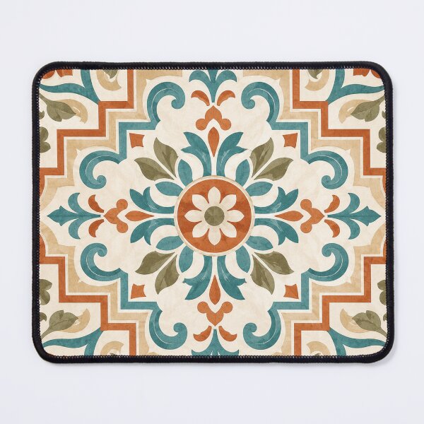 Item preview, Vintage Moroccan Floral Tile Pattern designed and sold by vladvin.