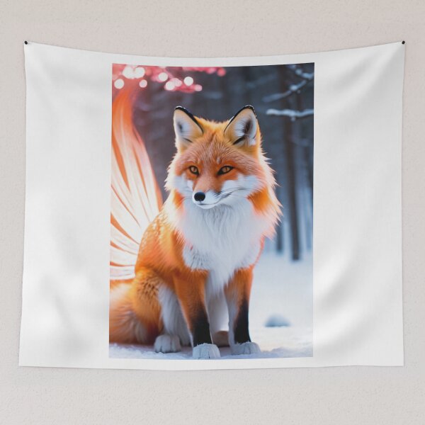 Item preview, Animals - Red Fox, Wild Portrait in Winter designed and sold by DoodyPets.
