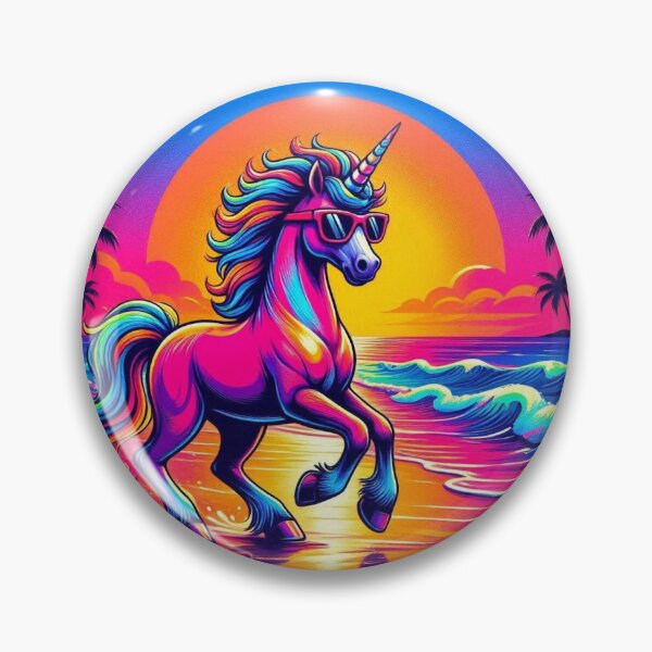 Item preview, Tropical Sunset Unicorn – Vibrant Fantasy Beach Design designed and sold by Dogandesighn.
