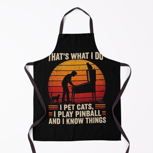 Item preview, Cat Lover Quote Vintage Sunset Pinball Silhouette Art designed and sold by FormalDehyena.