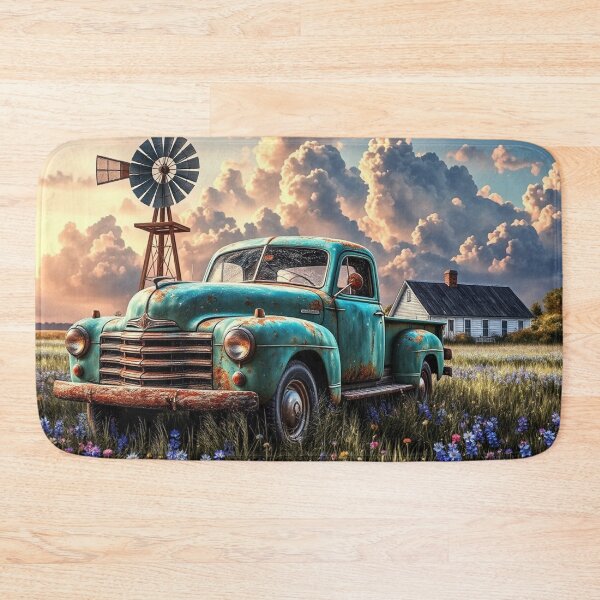 Item preview, Rustic Vintage Truck Wall Art designed and sold by BeautifulVirtues.