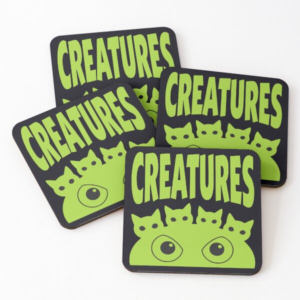 Item preview, Green Creatures Spooky Cat Eyes Monster designed and sold by Amir Faysal.