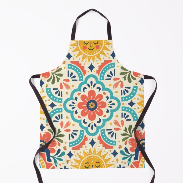 Artikelvorschau, Mexican Folk Sun Floral Pattern entworfen und verkauft von vladvin.