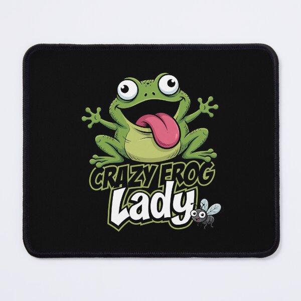 Item preview, Crazy Frog Lady Funny Cartoon Frog designed and sold by TshirtsOnline-.