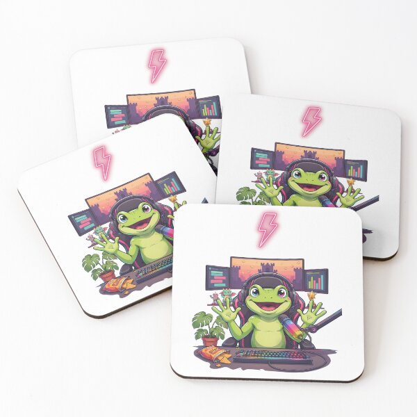 Item preview, Happy Frog Streamer Gaming Setup designed and sold by PatsiRose.
