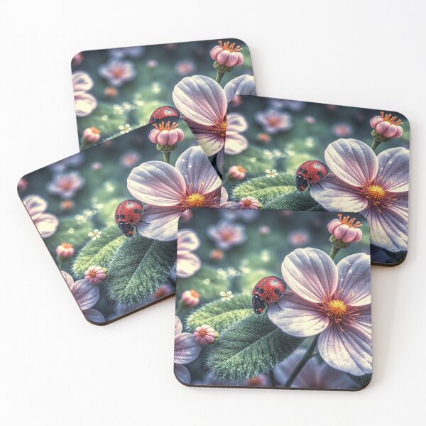 Item preview, Ladybug Floral Art designed and sold by BeautifulVirtues.