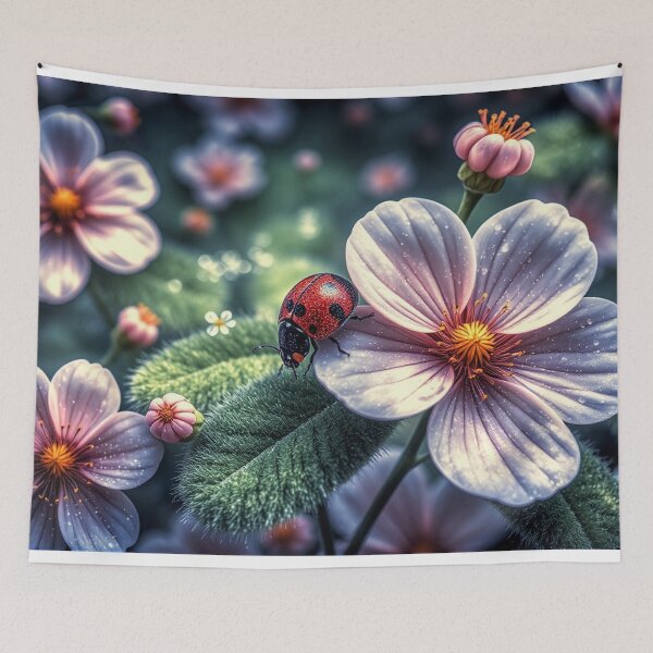 Item preview, Ladybug Floral Art designed and sold by BeautifulVirtues.