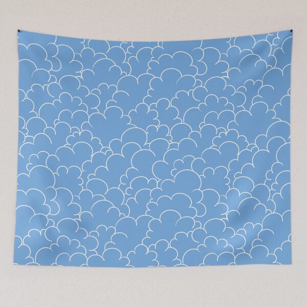 Item preview, Cartoon Cumulus, light blue designed and sold by atalablues.