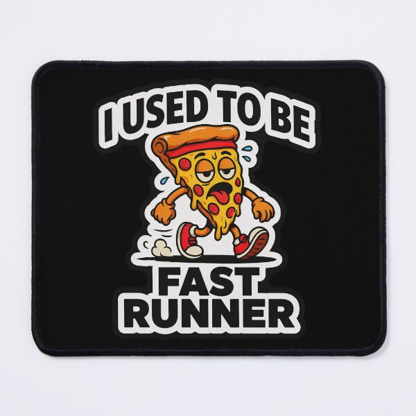 Item preview, I Used to Be Fast Runner Funny Running Humor Pizza Athlete Gift designed and sold by DejvArtist.
