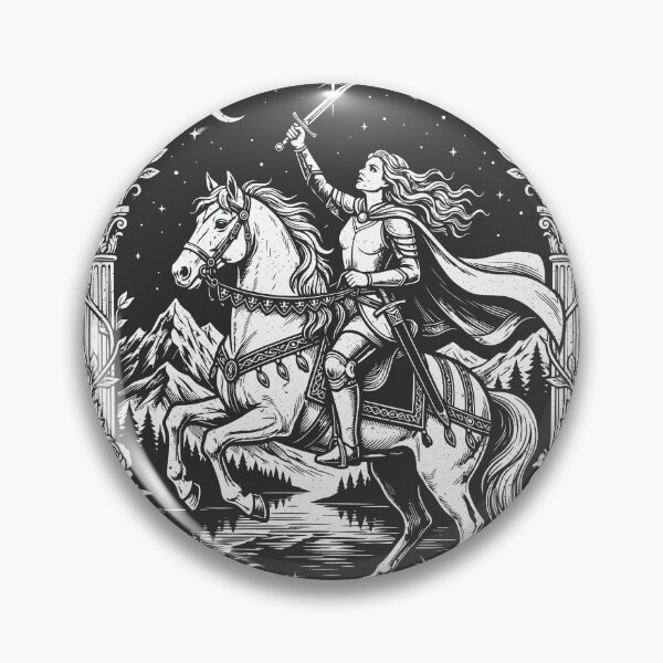 Item preview, Female Knight Horse Rider Medieval Maiden Fantasy   designed and sold by Y-Vibes.
