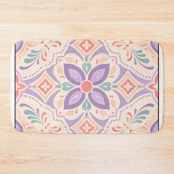 Item preview, Pastel Floral Boho Tile Pattern designed and sold by vladvin.