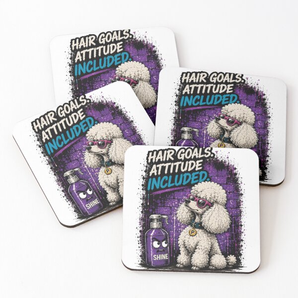 Item preview, Hair Goals Attitude Included Funny Poodle Grooming Shirt designed and sold by PINK FREE.