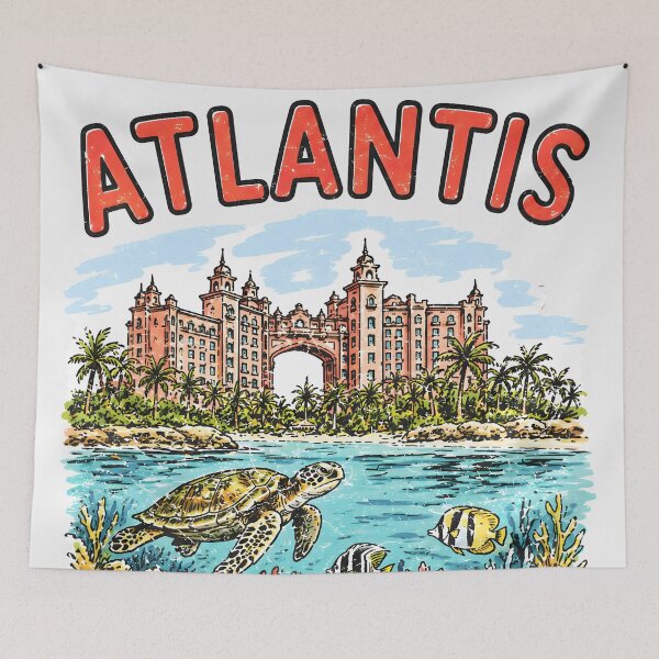 Item preview, Atlantis Bahamas Colorful Resort  designed and sold by HowToCanadian.