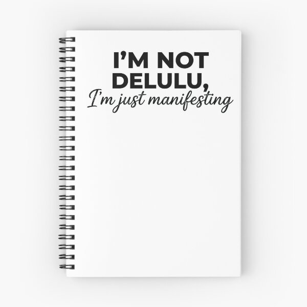 Item preview, I'm Not Delulu I'm Just Manifesting Typography designed and sold by YourWearPulse.