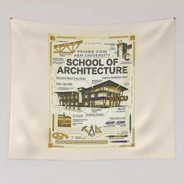 Item preview, Architectural Blueprint School of Design Illustration designed and sold by EvergreenPark - Tee Studio.