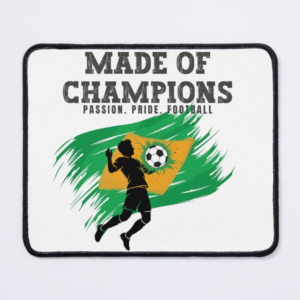Item preview, Made of Champions Brazil Football Fan Design | Passion Pride Football designed and sold by PodXDesigns.