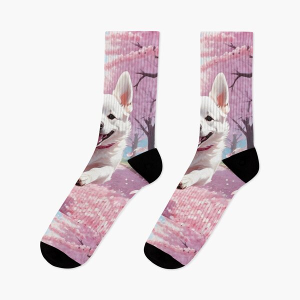 Item preview, Animals - Shiba Inu Dog, Spring Joy under the Cherry Blossoms designed and sold by DoodyPets.