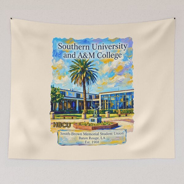 Item preview, Southern University Impressionist Oil Painting Art designed and sold by EvergreenPark - Tee Studio.