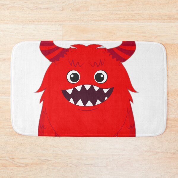 Item preview, Cute Fluffy Red Monster Illustration designed and sold by DailyDoodlesBySumbul.