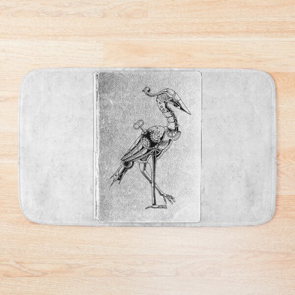 Item preview, Clockwork Robot Flamingo Steampunk Automaton Notebook Art designed and sold by Ghoul Enterprises.