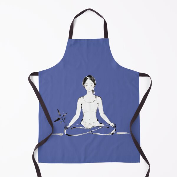 Item preview, Meditating Woman with Bamboo - Zen Yoga & Inner Peace. designed and sold by LunaPrintCo.