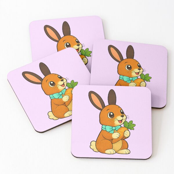 Item preview, Cute rabbit - Benni the bunny with carrot designed and sold by BecauseYouCan.