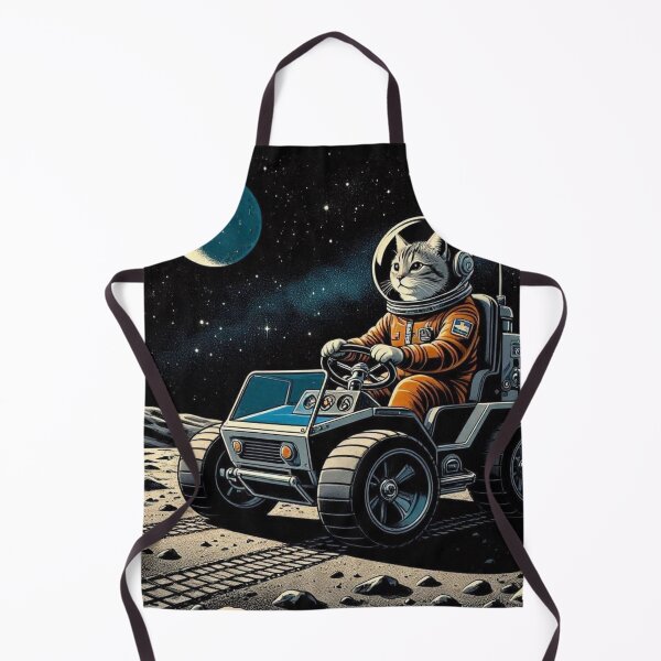 Item preview, Astronaut Cat on Lunar Rover – Cosmic Fantasy Design designed and sold by Dogandesighn.