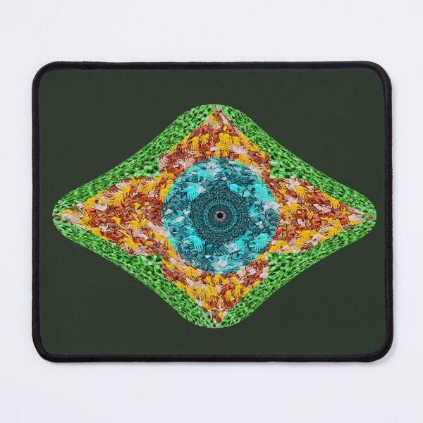 Item preview, Brasil de Palmas Hands - Abstract Geometric Kaleidoscope Print designed and sold by MAMA LXXVIII: Art by Marsailhe Milward.