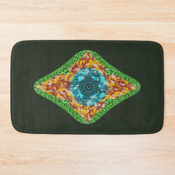 Item preview, Brasil de Palmas Hands - Abstract Geometric Kaleidoscope Print designed and sold by MAMA LXXVIII: Art by Marsailhe Milward.