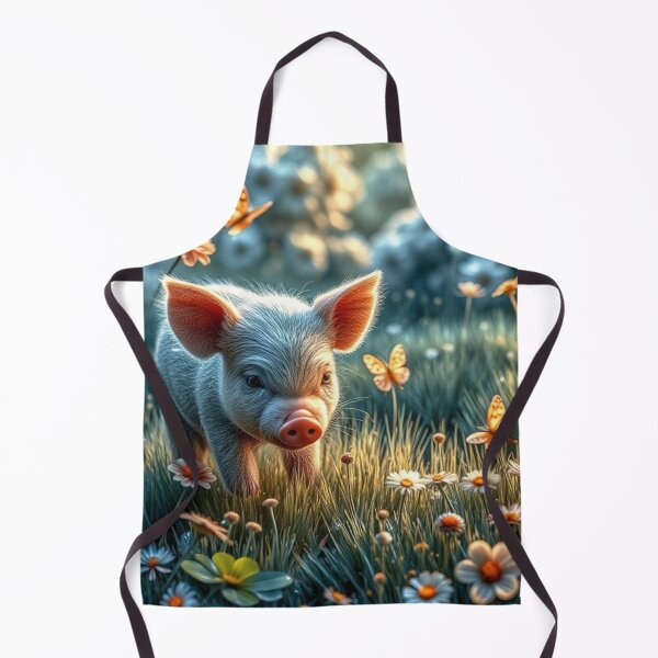 Item preview, Piglet in Flower Field Wall Art designed and sold by BeautifulVirtues.