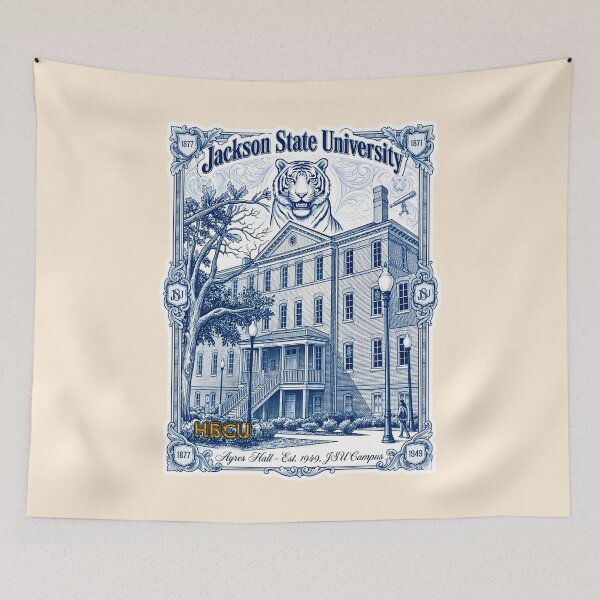 Item preview, Jackson State University Ayres Hall Vintage Engraving Graphic designed and sold by EvergreenPark - Tee Studio.