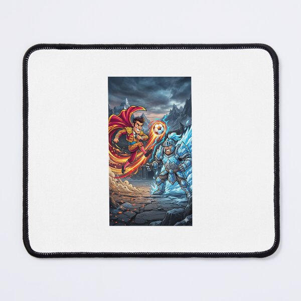 Item preview, Matador vs Ice Knight — Spain Austria Cartoon Football 2026 Funny Sticker designed and sold by VikrantCreative.
