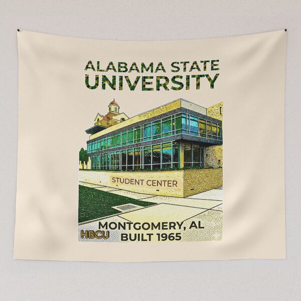 Item preview, Alabama State University Pointillism Student Center Mosaic Art designed and sold by EvergreenPark - Tee Studio.